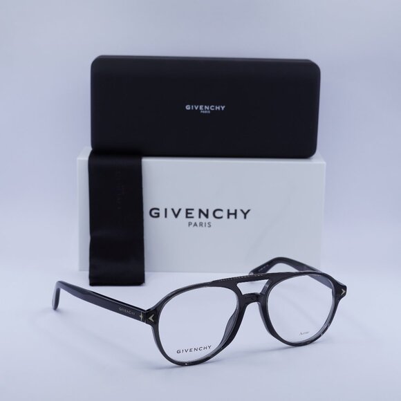 Givenchy GV0066 KB7 Aviator Eyeglasses 53mm - Grey - Picture 1 of 9